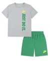 Nike Little Boys Just Do It T-shirt And Shorts, 2 Piece Set