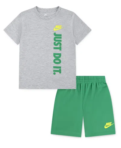 Nike Kids' Little Boys Just Do It T-shirt And Shorts, 2 Piece Set