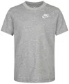 Nike Futura Tee - Little Kid In Dark Gray Heather