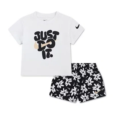 Nike Kids' Little Girls 2-pc. Short Set In Multi
