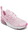 Nike Little Girls' Air Max 270 Casual Sneakers From Finish Line In Pink