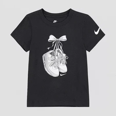 NIKE LITTLE GIRLS CREW NECK SHORT SLEEVE REGULAR FIT GRAPHIC T-SHIRT