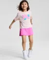 Nike Little Girls Dri-fit Wild Flower T-shirt & Scooter, 2 Piece Set