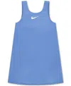 Nike Little Girls One Sport Sleeveless Dress In Blue Beyond