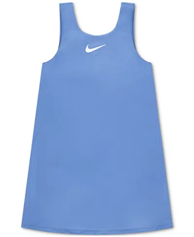 Nike Kids' Little Girls One Sport Sleeveless Dress In Blue Beyond
