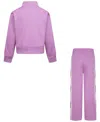 Nike Little Girls Solarized Tricot Track Jacket & Pants, 2 Piece Set In Magic Flamingo