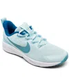Nike Little Girls' Star Runner 4 Casual Sneakers From Finish Line In Glacier Blue