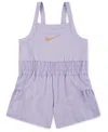 Nike Little Girls Sunny Swoosh Runsie Romper