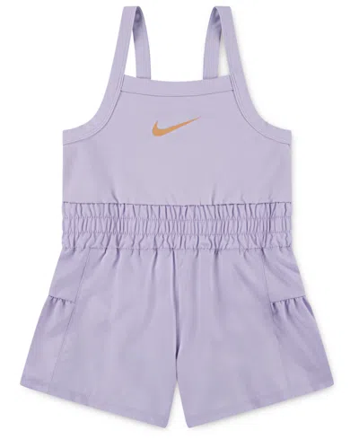Nike Kids' Little Girls Sunny Swoosh Runsie Romper