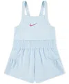 Nike Little Girls Sunny Swoosh Runsie Romper