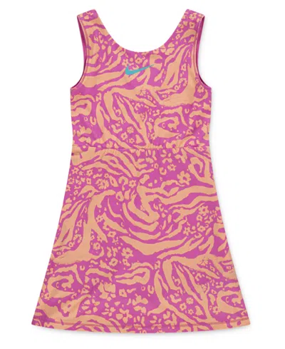 Nike Kids' Little Girls Wild Flower Fashion Dress In Playful Pink