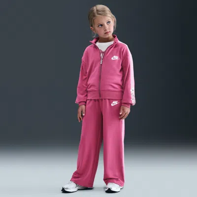 Nike Little Kids' 2-piece Floral Track Set In Pink
