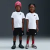 Nike Little Kids' 2-piece Knit Shorts Set In White