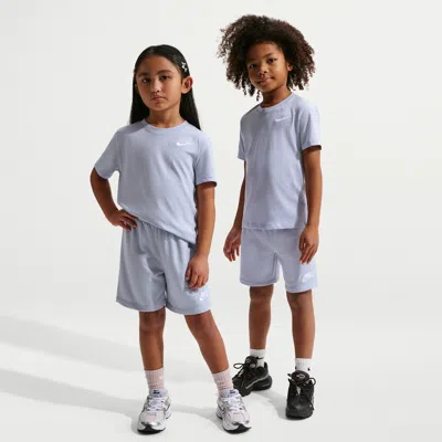Nike Little Kids' 2-piece Knit Shorts Set In Gray