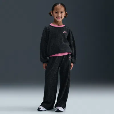 Nike Little Kids' 2-piece Lurex Waffle Set In Black