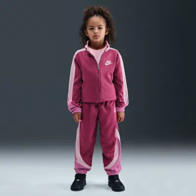Nike Little Kids' 2-piece Propus Colorblocked Set In Pink