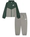 Nike Little Kids 2-piece Sportswear Lifestyle Essentials Jacket And Pant Set In Green