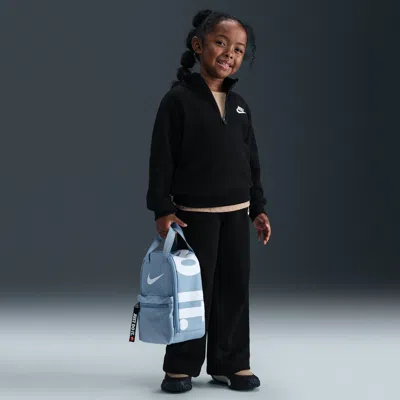 Nike Little Kids' 2-piece Wide Leg Club Fleece Set In Black