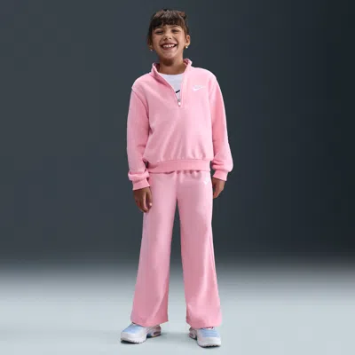 Nike Little Kids' 2-piece Wide Leg Club Fleece Set In Pink