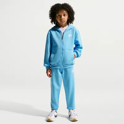 Nike Little Kids' 2-piece Club Full-zip Set In Blue