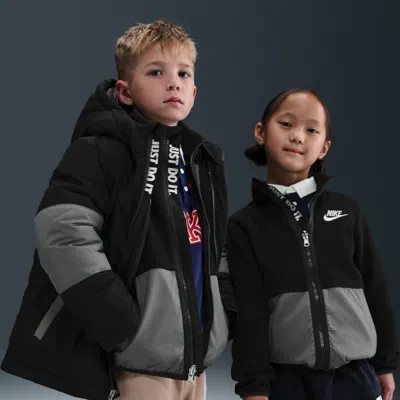 Nike Little Kids' 3-in-1 System Jacket In Black
