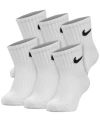 Nike 6-pack Everyday Cush Ankle Socks In White