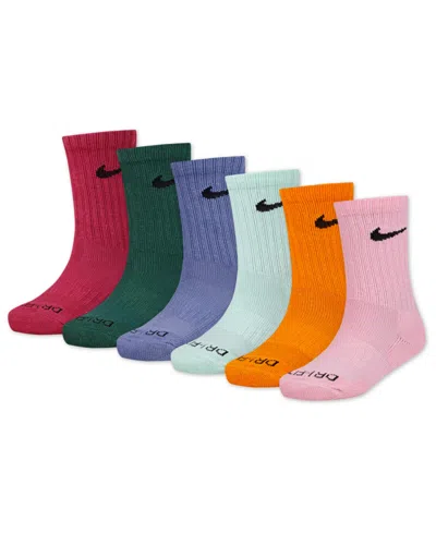Nike Little Kids 6-pk. Performance Crew Socks In Multi
