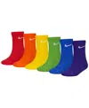 Nike Boys  Dri-fit Performance Basic Crew Socks In Multi