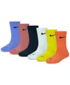 Nike Little Kids 6-pk. Performance Crew Socks In Royal Pulse