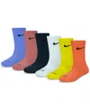 Nike Little Kids 6-pk. Performance Crew Socks In Royal Pulse