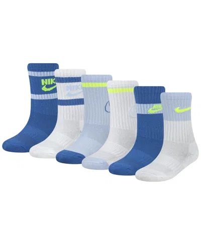 Nike Little Kids 6-pack Retro Crew Socks In Multi