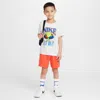Nike Little Kids' Ace Your Game 2-piece Jersey Shorts Set In Red