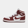 Nike Little Kids' Air Jordan Retro 1 High Og Casual Shoes In White/team Red