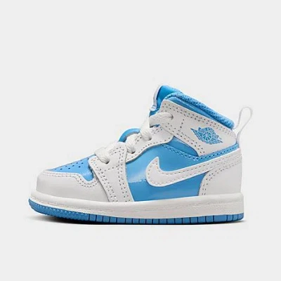 Nike Jordan Little Kids' Air Retro 1 Mid Se Casual Shoes In White/legend Blue
