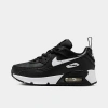 Nike Little Kids' Air Max 90 Easyon Casual Shoes (8c-3y) In Black/black/white