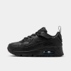 Nike Little Kids' Air Max 90 Easyon Casual Shoes (8c-3y) In Black/black/white/black