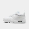 Nike Little Kids' Air Max 90 Easyon Casual Shoes (8c-3y) In White/metallic Silver/white/white