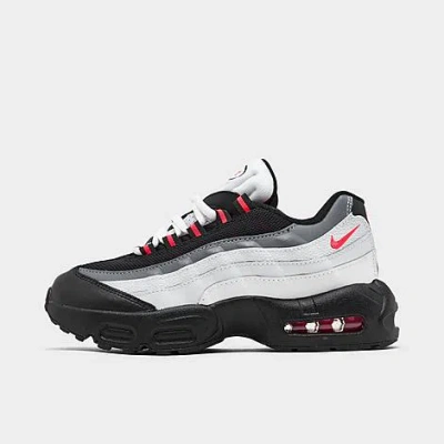 Nike Little Kids' Air Max 95 Casual Shoes In White/infrared/pure Platinum