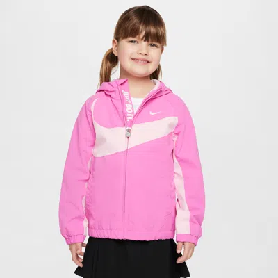 Nike Little Kids' Big Swoosh Jacket In Pink