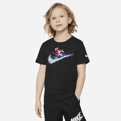 Nike Little Kids' Boxy Jet Ski T-shirt In Black