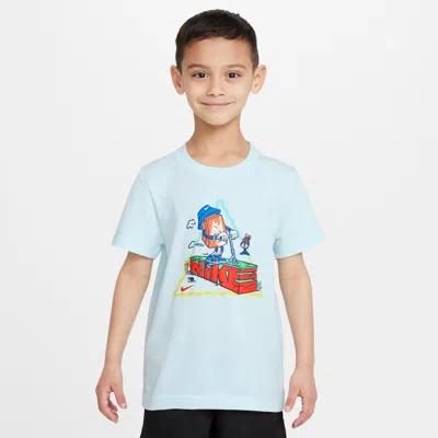 Nike Little Kids' Boxy Scooter T-shirt In Blue