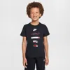 Nike Little Kids' Brandmark Stack T-shirt In Black