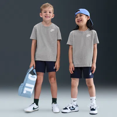 Nike Little Kids' Club 2-piece Knit Shorts Set In Blue