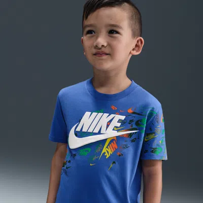 Nike Little Kids' Club Revealed T-shirt In Blue