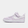 Nike Little Kids' Court Borough Low Recraft Stretch Lace Casual Shoes In Barely Grape/white/lilac Bloom