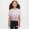 Nike Little Kids' Cozy Graphic T-shirt In Purple