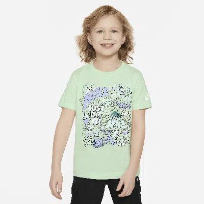 Nike Little Kids' Doodlevision T-shirt In Green