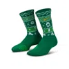 Nike Little Kids' Dri-fit Holiday Elite Crew Socks In Green