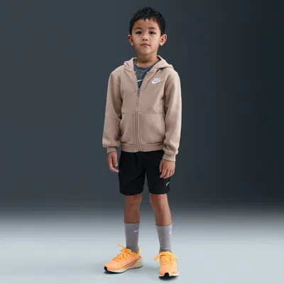 Nike Little Kids' Dri-fit Multi Mesh Shorts In Black