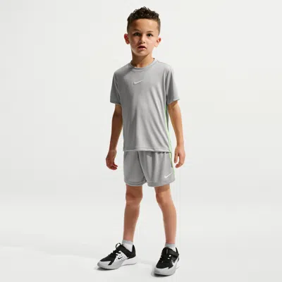 Nike Little Kids' Dri-fit 2-piece Sport Shorts Set In Gray